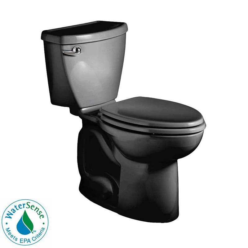 American Standard 270CA101.178 Cadet 3 Powerwash 2-Piece High-Efficiency Elongated Toilet in Black
