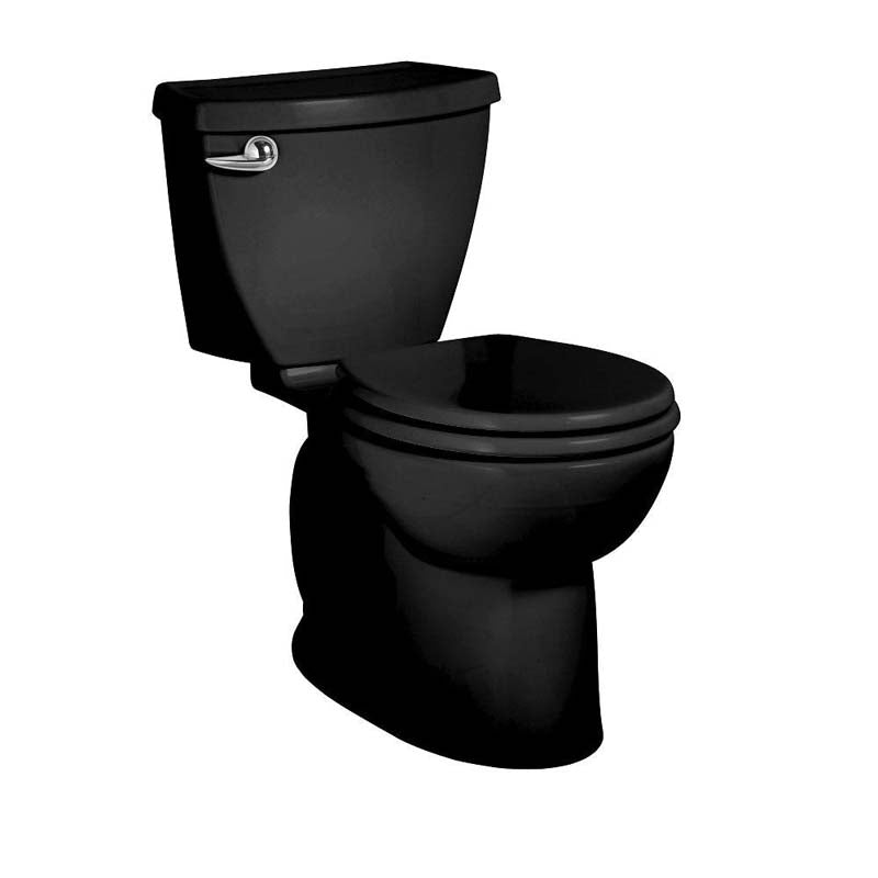 American Standard 270DA001.178 Cadet 3 Powerwash 2-piece 1.6 GPF Round Toilet in Black