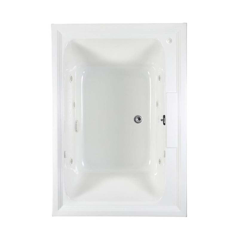 American Standard 2748.448WC.K2.020 Town Square EcoSilent 5 ft. Whirlpool and Air Bath Tub with Chromatherapy in White