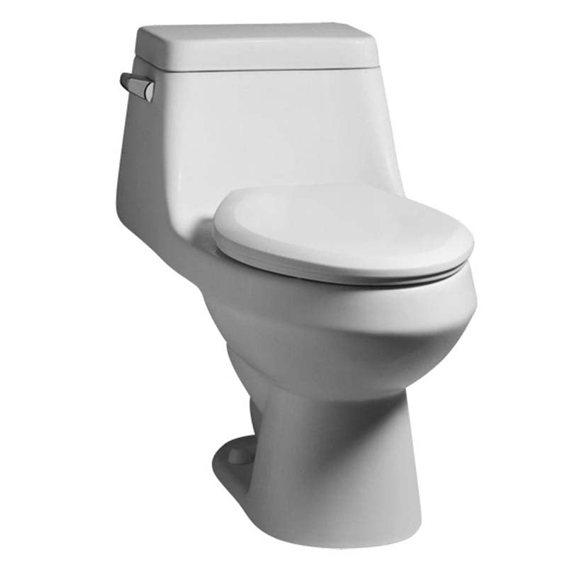 American Standard 2862.056.020 Fairfield 1-Piece 1.6 GPF Elongated Toilet in White with Seat