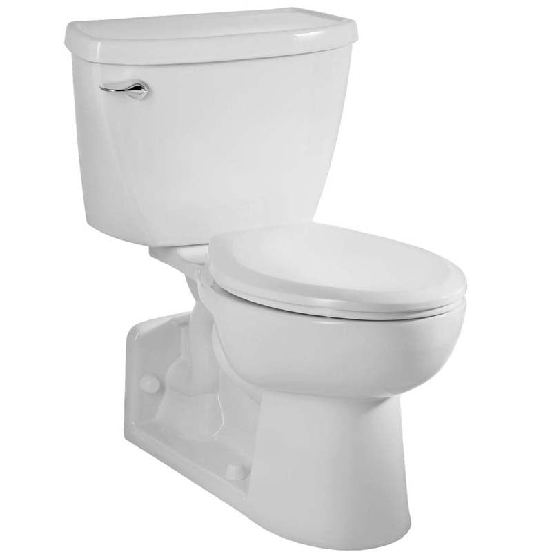 American Standard 2876.016.020 Yorkville Pressure-Assisted 2-piece 1.6 GPF Elongated Toilet with Back Drain in White