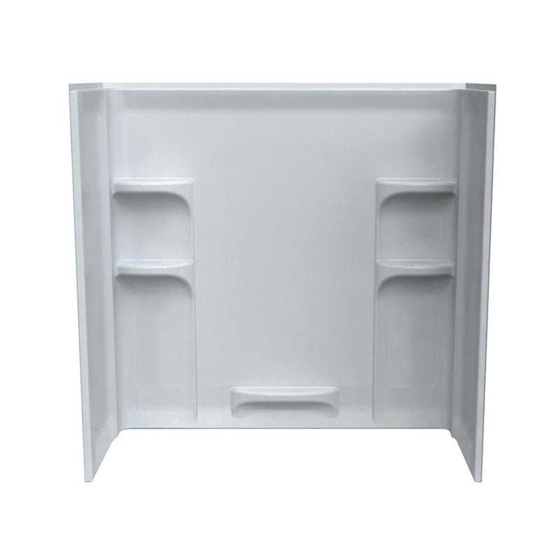 American Standard 3060BW1.011 Ovation 30" x 60" x 58" 3-piece Direct-to-Stud Tub Surround in Arctic White