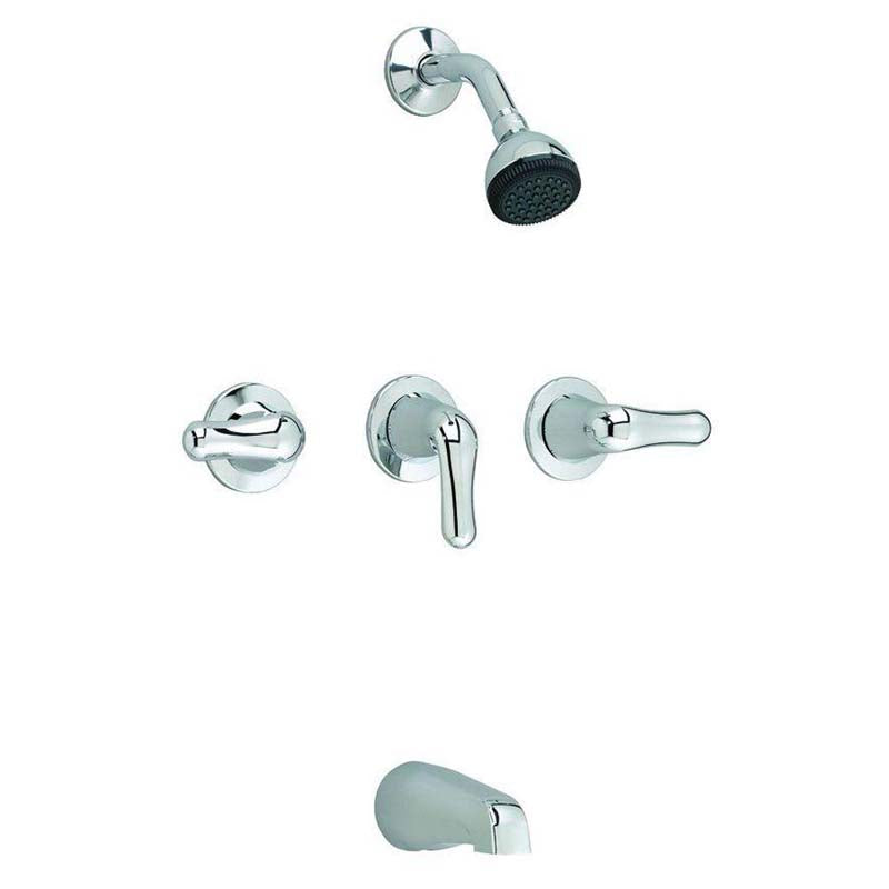 American Standard 3375.502.002 Colony 3-Handle Single-Spray Tub and Shower Faucet in Polished Chrome