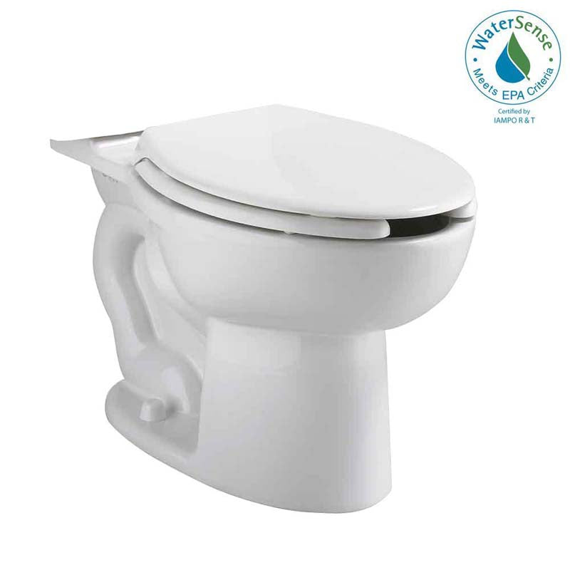 American Standard 3481.001.020 Cadet Elongated Pressure-Assisted Toilet Bowl Only with EverClean in White