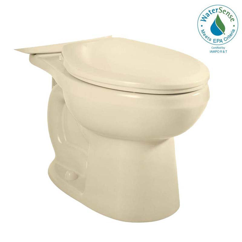 American Standard 3705.216.021 H2Option Siphonic Dual Flush Right Height Elongated Toilet Bowl Only in Bone