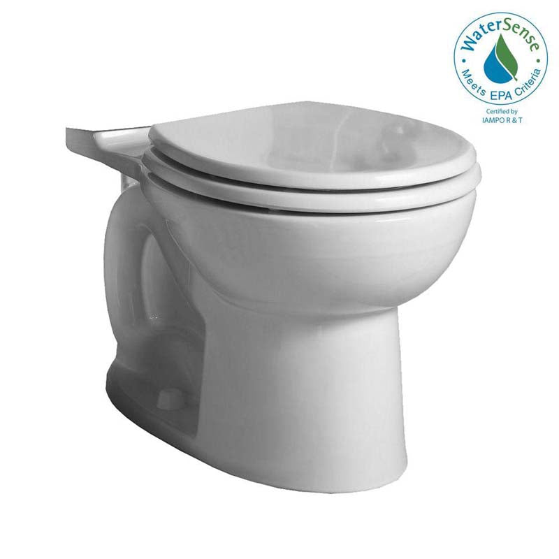 American Standard 3717B.001.020 Cadet 3 FloWise Right Height Round Toilet Bowl Only in White
