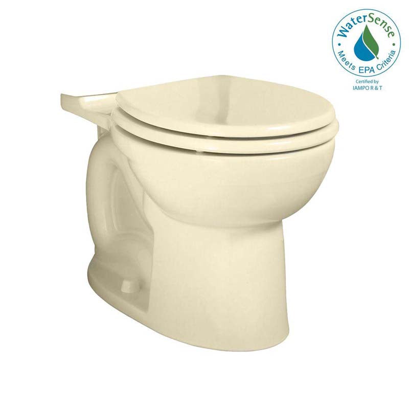 American Standard 3717B.001.021 Cadet 3 FloWise Right Height Round Toilet Bowl Only in Bone