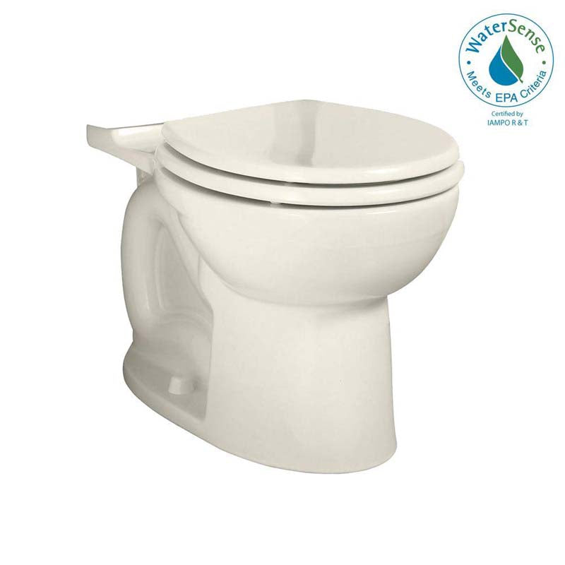 American Standard 3717B.001.222 Cadet 3 FloWise Right Height Round Toilet Bowl Only in Linen