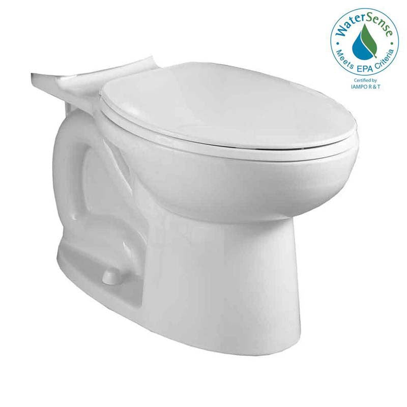 American Standard 3717F.001.020 Cadet 3 FloWise Compact Right Height Elongated Toilet Bowl Only in White