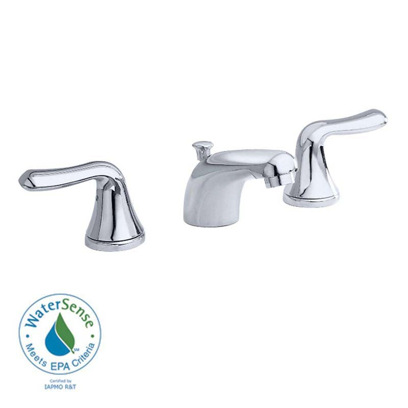 American Standard 3875.509.002 Colony Soft 8" Widespread 2-Handle Low-Arc Bathroom Faucet in Polished Chrome
