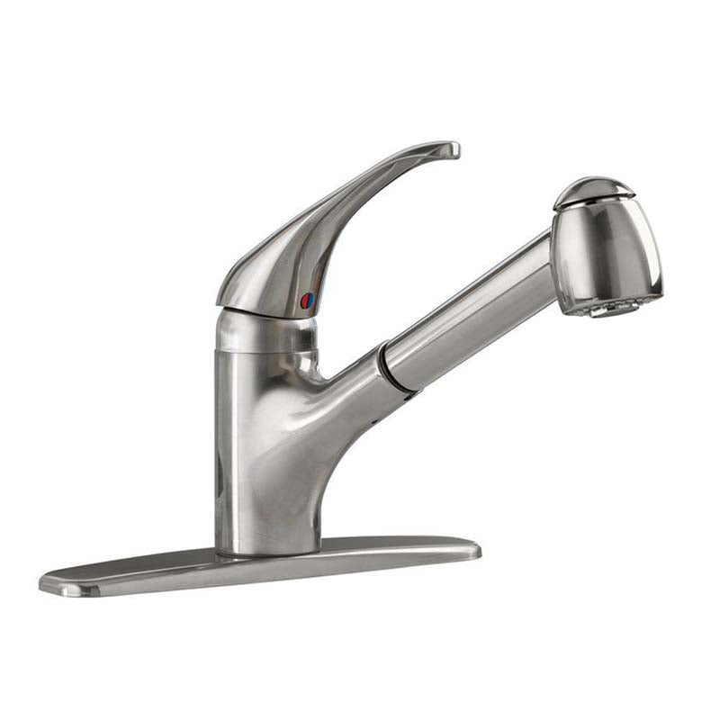 American Standard 4205.104.075 Reliant+ Single-Handle Pull-Out Sprayer Kitchen Faucet in Stainless Steel