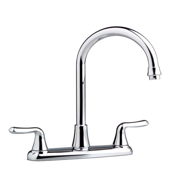 American Standard 4275.550.002 Colony Soft 2-Handle Kitchen Faucet in Polished Chrome with Gooseneck Spout