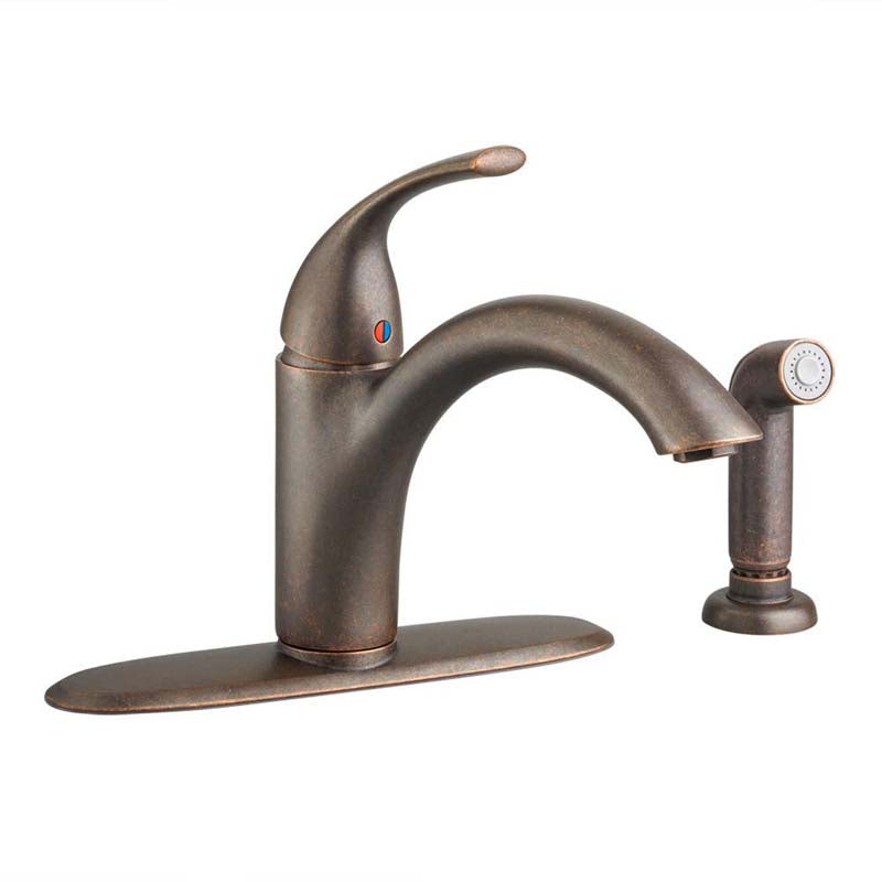 American Standard 4433.001.224 Quince Single-Handle Side Sprayer Kitchen Faucet in Oil Rubbed Bronze