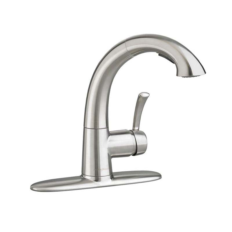 American Standard 4433.150.075 Quince Single-Handle Pull-Out Sprayer Kitchen Faucet in Stainless Steel