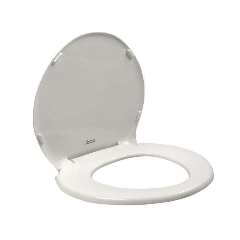 American Standard 5330.010.020 Champion Slow Close Round Front Toilet Seat with Cover in White