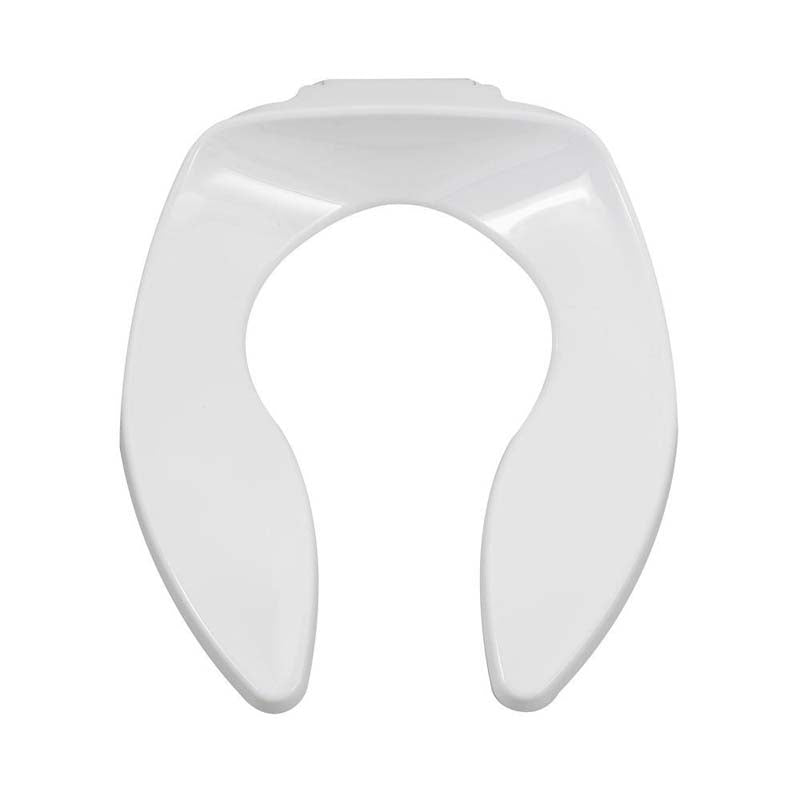 American Standard 5910.110.020 Commercial Elongated Open Front Toilet Seat with EverClean Surface in White