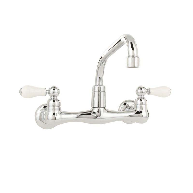 American Standard 7298.252.002 Heritage 2-Handle Wall-Mount Kitchen Faucet in Polished Chrome