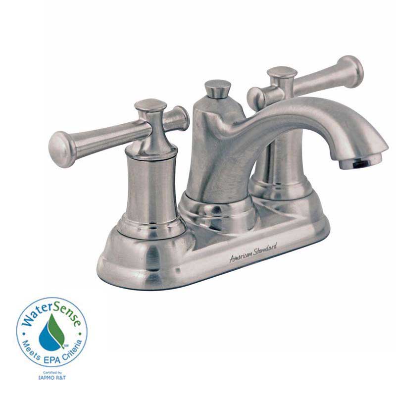 American Standard 7415.201.295 Portsmouth Single Hole 2-Handle Mid-Arc Bathroom Faucet in Satin Nickel 