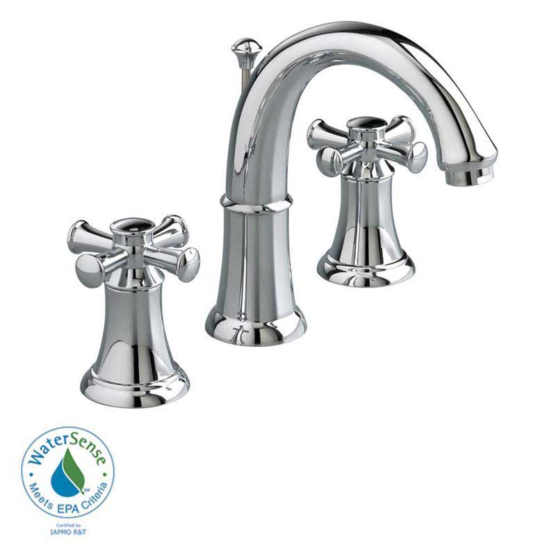 American Standard 7420.821.002 Portsmouth 8" 2-Handle Mid Arc Bathroom Faucet with Speed Connect Drain in Polished Chrome