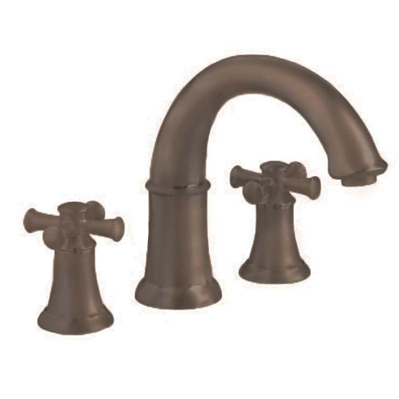 American Standard 7420920.224 Portsmouth Deck-Mount Tub Filler, Less Personal Shower, Cross Handles in Oil Rubbed Bronze