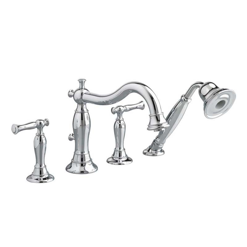 American Standard 7440.901.002 Quentin 2-Handle Deck-Mount Roman Tub Faucet with Handshower in Polished Chrome