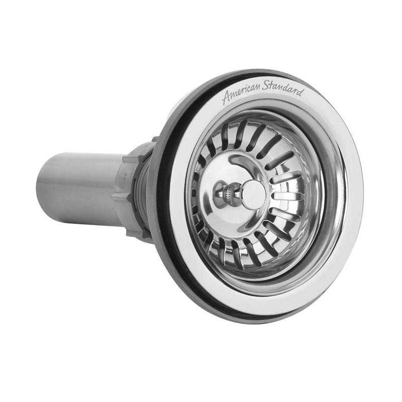 American Standard 791566-0750A Prevoir Kitchen Sink Strainer with Galvanized Shell and Tailpiece in Stainless Steel