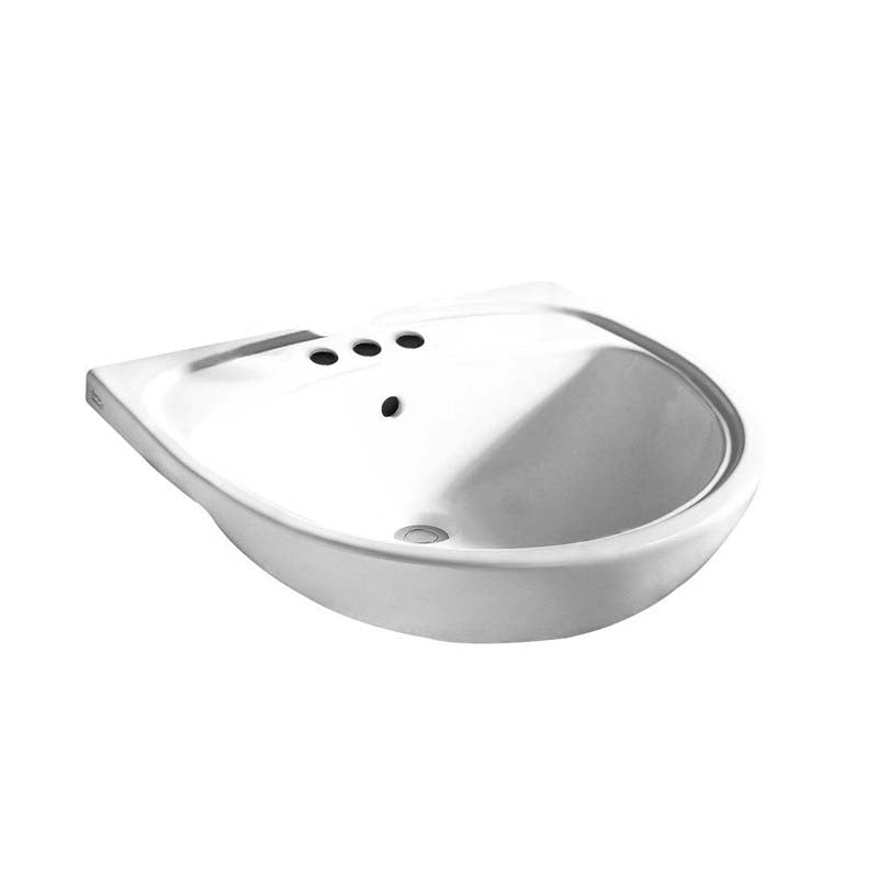 American Standard 9960.403.020 Mezzo Drop-in Semi- Bathroom Sink in White