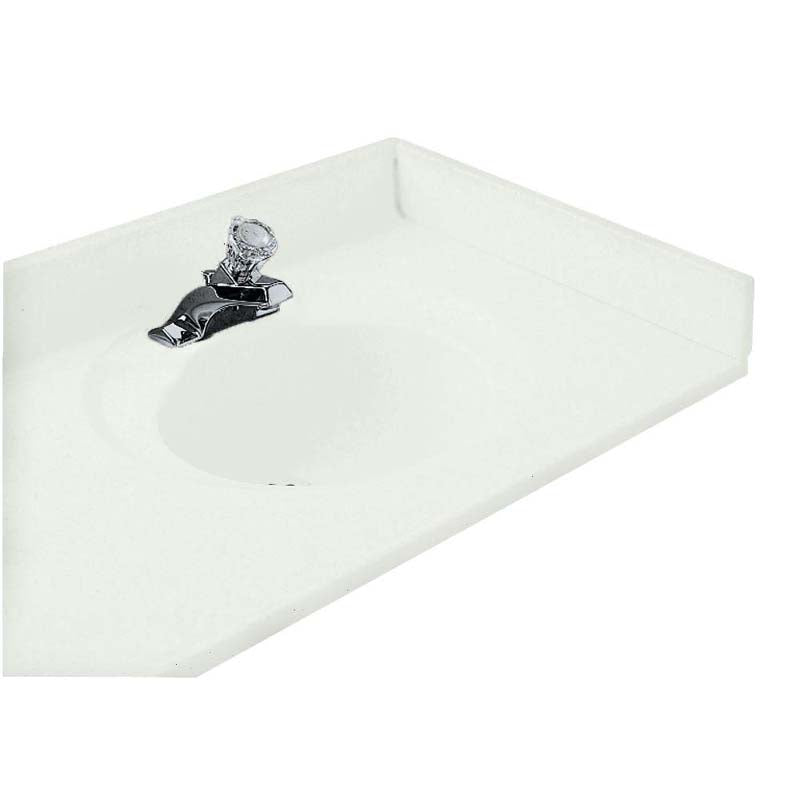 American Standard CMB8224.800 22" Cultured Marble Right Hand Sidesplash in White