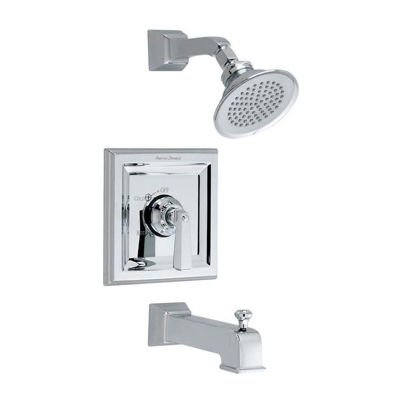 American Standard T555.502.002 Town Square 1-Handle Tub and Shower Faucet Trim Kit in Chrome (Valve Not Included)