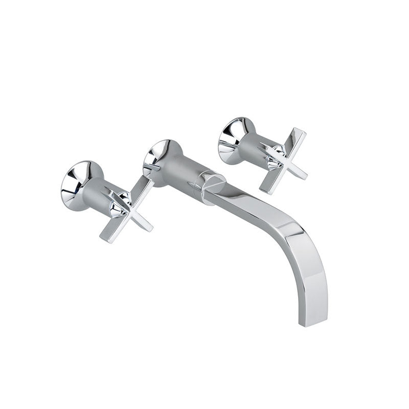 American Standard Berwick Wall Mounted Bathroom Faucet with Double Cross Handles