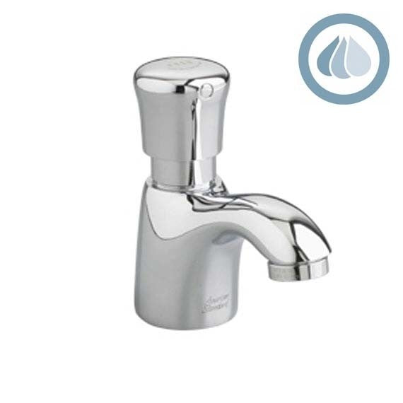 American Standard Pillar Tap Metering Faucet with Extended Spout