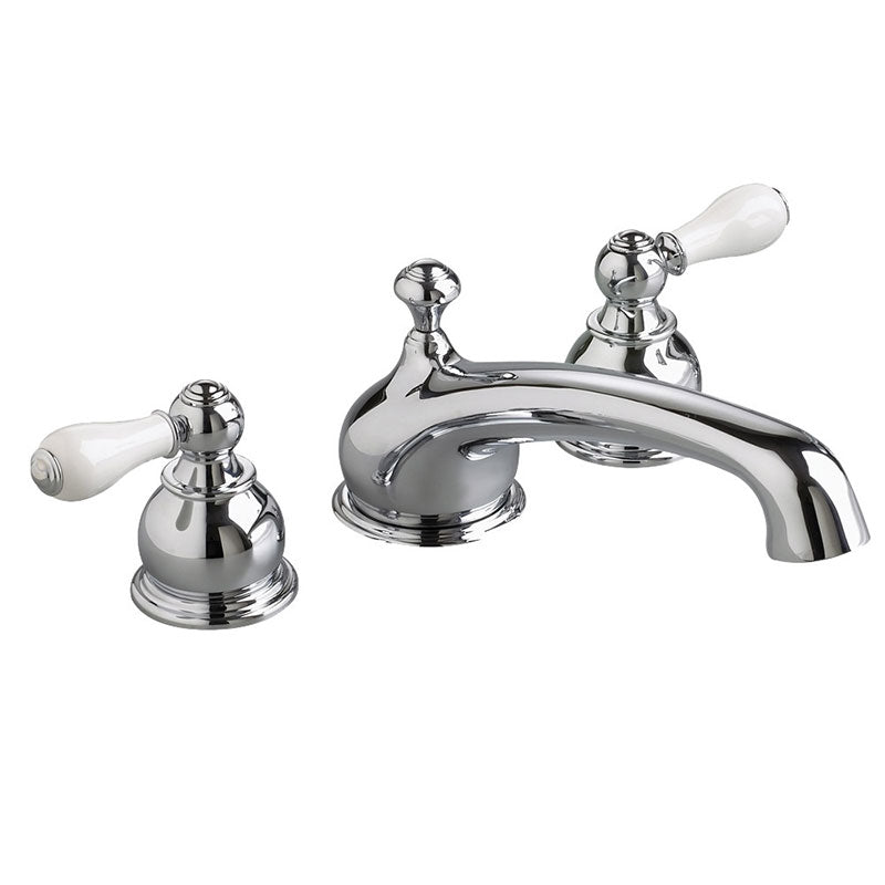 American Standard Hampton Double Handle Deck Mount Tub Only Faucet Porcelain Lever Handle and EverClean