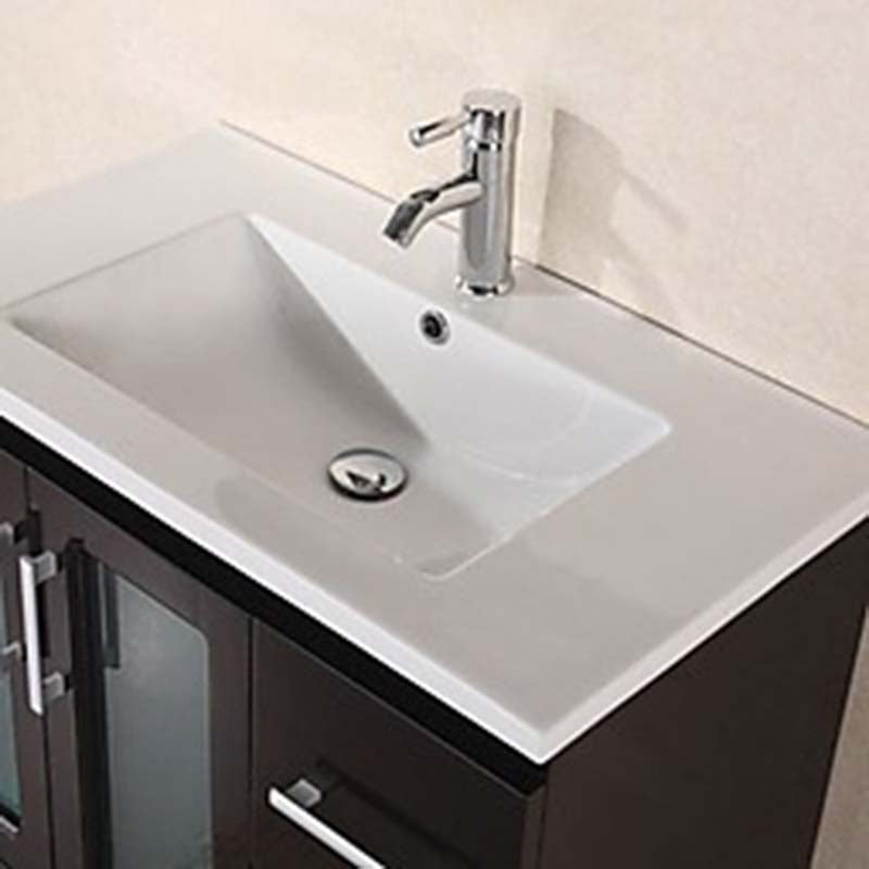 Design Element Stanton 32" Single Sink Vanity Set in Espresso 2