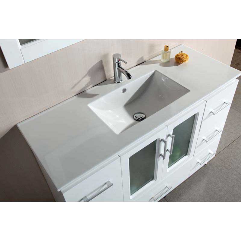 Design Element Stanton 48" Single Sink Vanity Set with Drop-In Sink in White 3