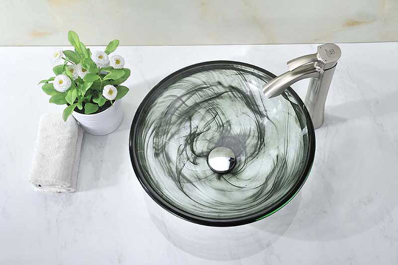 Anzzi Mezzo Series Deco-Glass Vessel Sink in Emerald Wisp 5