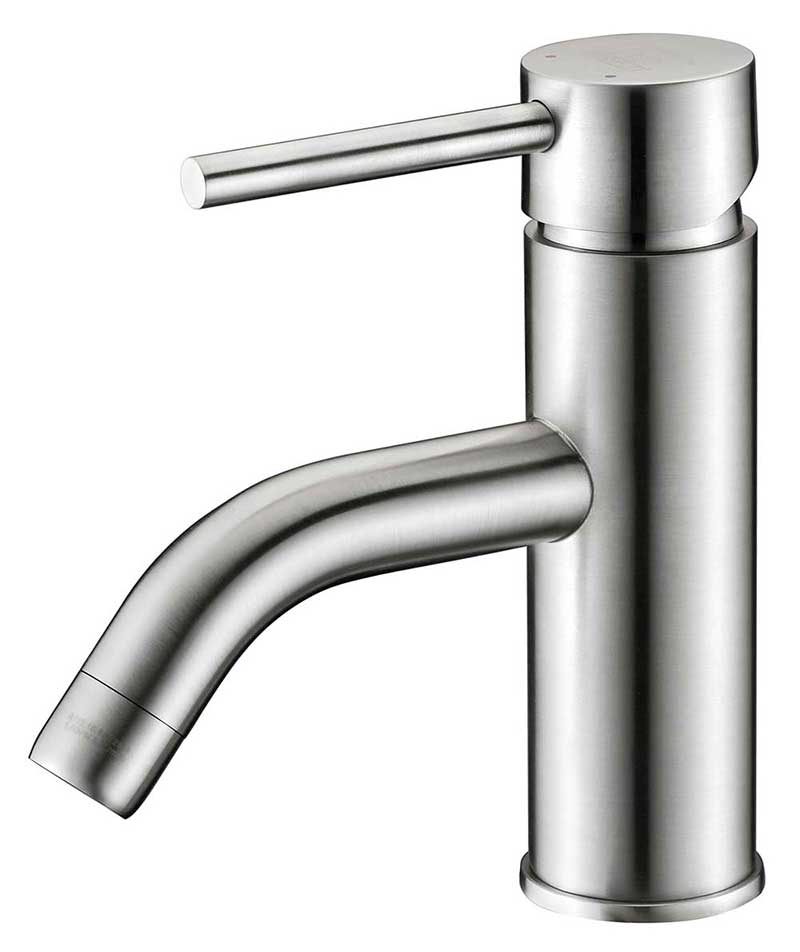 Anzzi Bravo Series Single Handle Bathroom Sink Faucet in Brushed Nickel