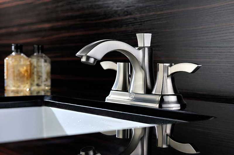 Anzzi Vista Series 2-Handle Bathroom Sink Faucet in Brushed Nickel 2