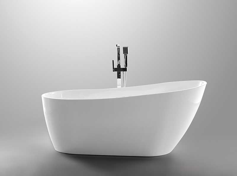 Anzzi Trend Series 5.58 ft. Freestanding Bathtub in White FT-AZ093 5