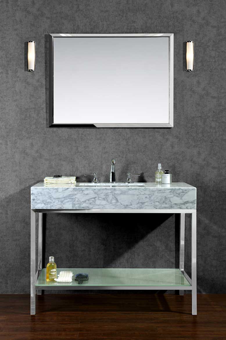 Ariel by Seacliff Brightwater 48" Single-Sink Bathroom Vanity Set With Mirror SCBRI48PSS