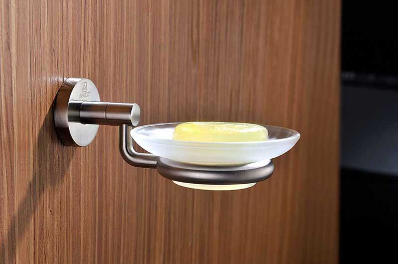 Anzzi Caster Series Soap Dish in Brushed Nickel 3