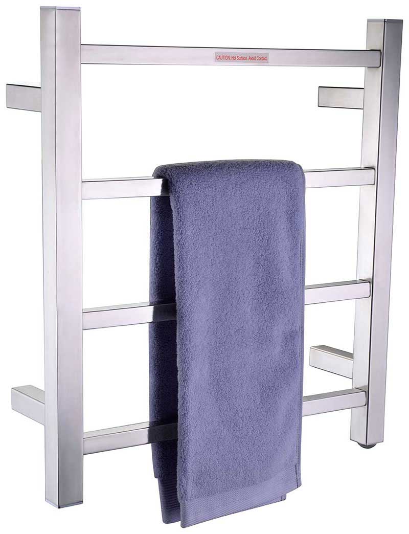 Anzzi Magnus Series 4-Bar Stainless Steel Wall Mounted Electric Towel Warmer Rack in Polished Chrome 5