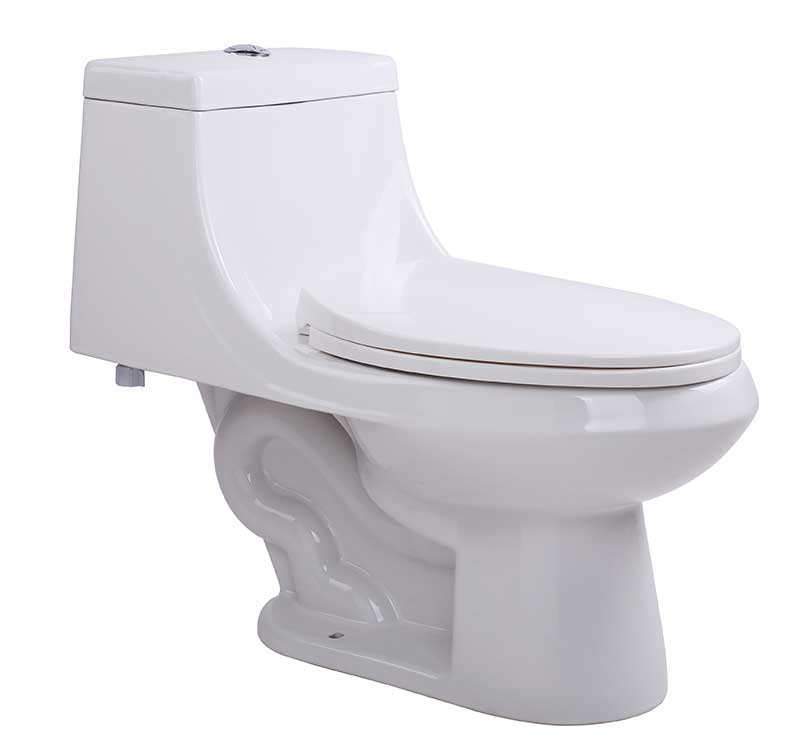 Anzzi Odin 1-piece 1.28 GPF Dual Flush Elongated Toilet in White T1-AZ056 5