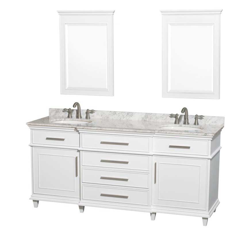 Wyndham Collection Berkeley 72" Double Bathroom Vanity - White WC-1717-72-DBL-WHT 4