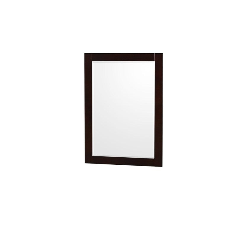 Wyndham Collection Natalie 48 in. Single Bathroom Vanity in Espresso, White Porcelain Countertop, Integrated Sink, and 24 in. Mirror WCS211148SESWPINTM24 4