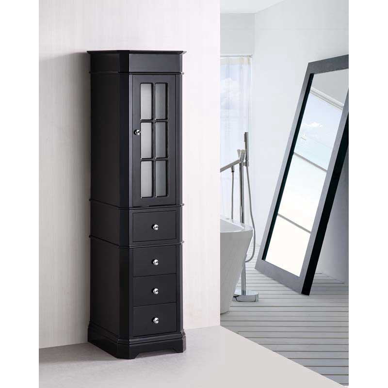 Design Element Imperial 70" Linen Cabinet 5