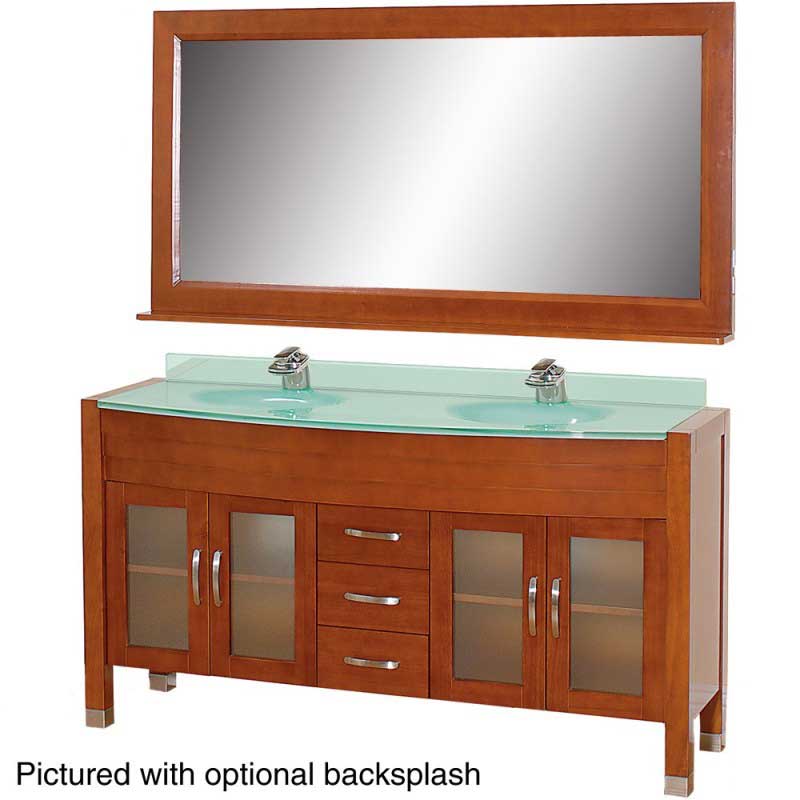 Wyndham Collection Daytona 63" Double Bathroom Vanity Set - Cherry w/ Drawers WC-A-W2200-63-CH 5