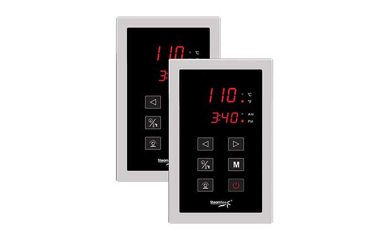 SteamSpa Royal Touch Panel Control Kit in Chrome 2