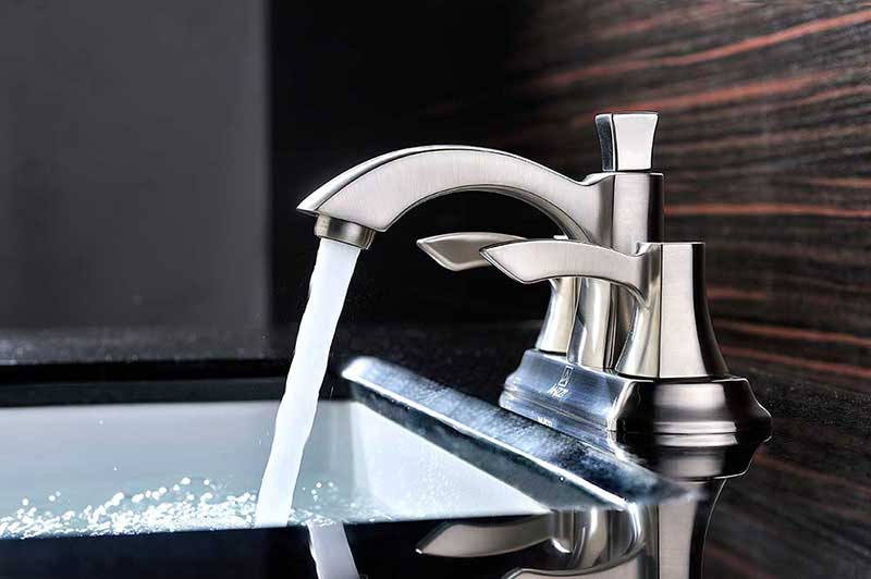 Anzzi Vista Series 2-Handle Bathroom Sink Faucet in Brushed Nickel 7