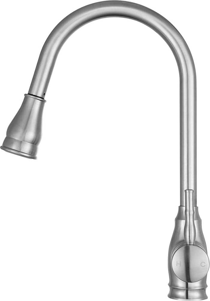 Anzzi Bell Single-Handle Pull-Out Sprayer Kitchen Faucet in Brushed Nickel KF-AZ215BN 3