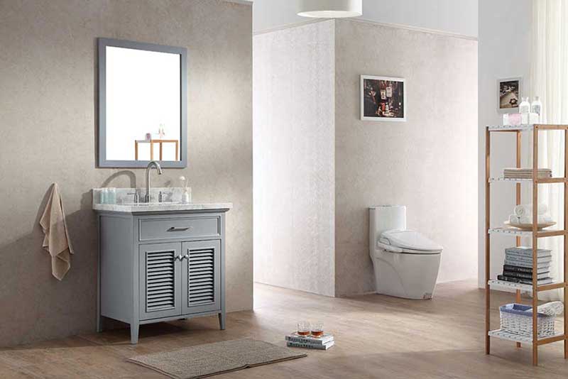 Ariel Kensington 31" Single Sink Vanity Set in Grey 2